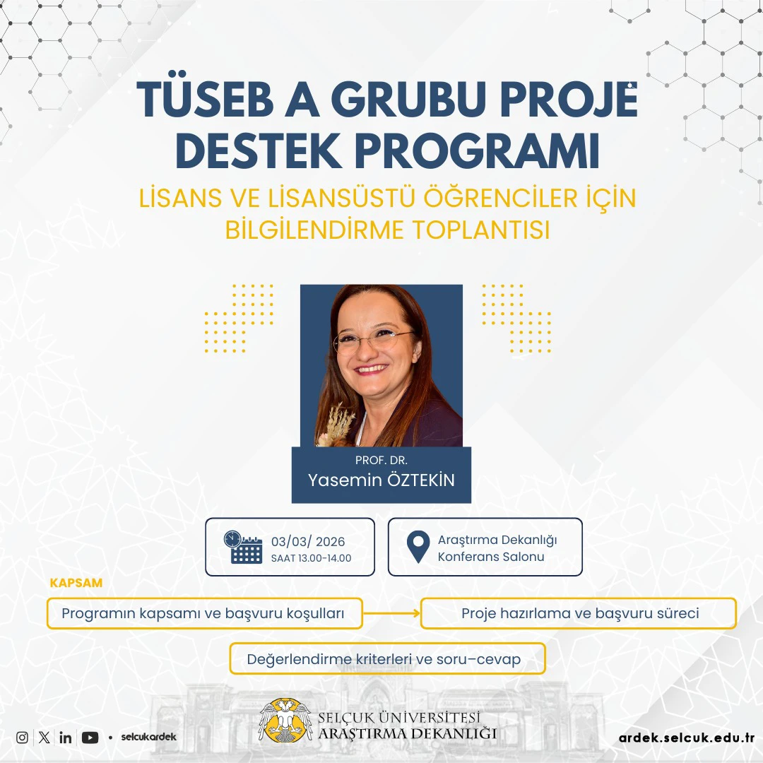 TÜSEB 2026 A Grubu Proje Destek Programı